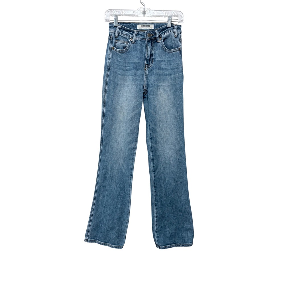 Rock & Roll Denim Womens High Rise Bootcut Jeans Medium Wash W26 L34 Stretch